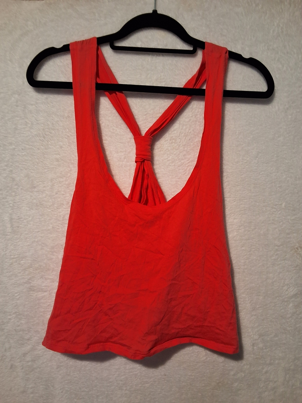 Red Knot-Back Tank Top - Women